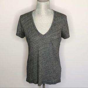 Madewell Womens Top V Neck Grey Size XS (D78)